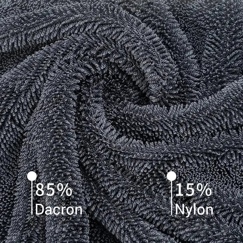 Nahaufnahme des dichten Mikrofaser-Flors mit 1200 g/m²
